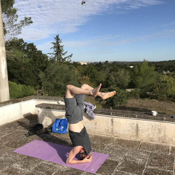 Gay Yoga Holiday Headstand