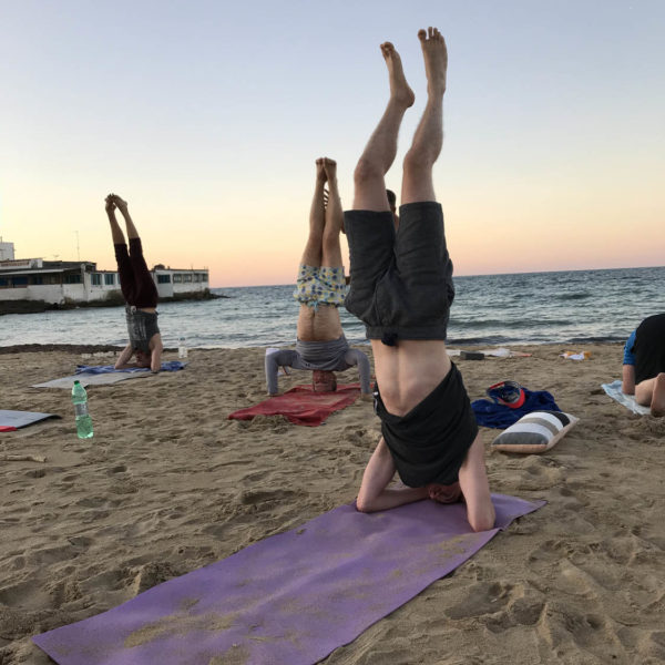 Gay Yoga Retreat Beach Inversions