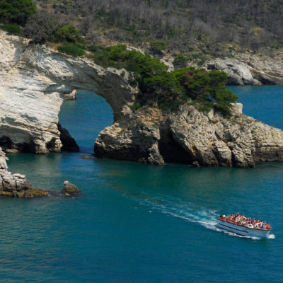 BCJKEY Vieste Puglia Italy Gargano Region Natural limestone arch Cala di San Felice