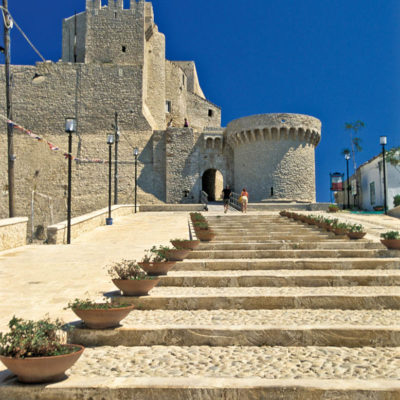 CMNEY2 Italy Apulia Gargano National parc Tremiti Islands The Fortress of San Nicola Island