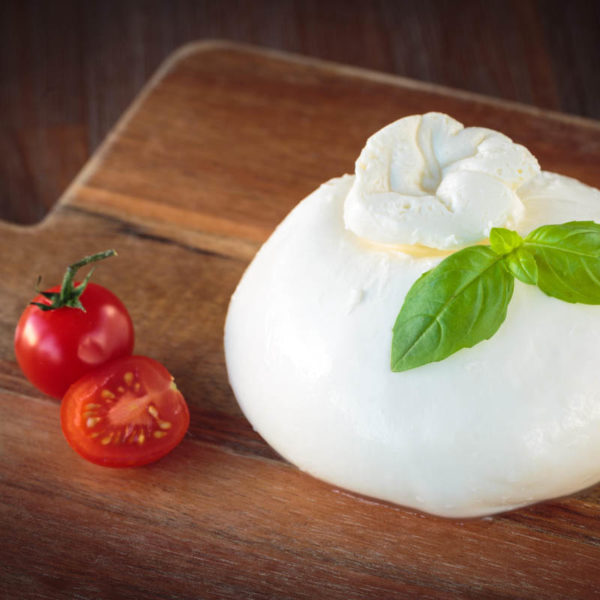 Burrata mozzarella cheese made with fresh milk