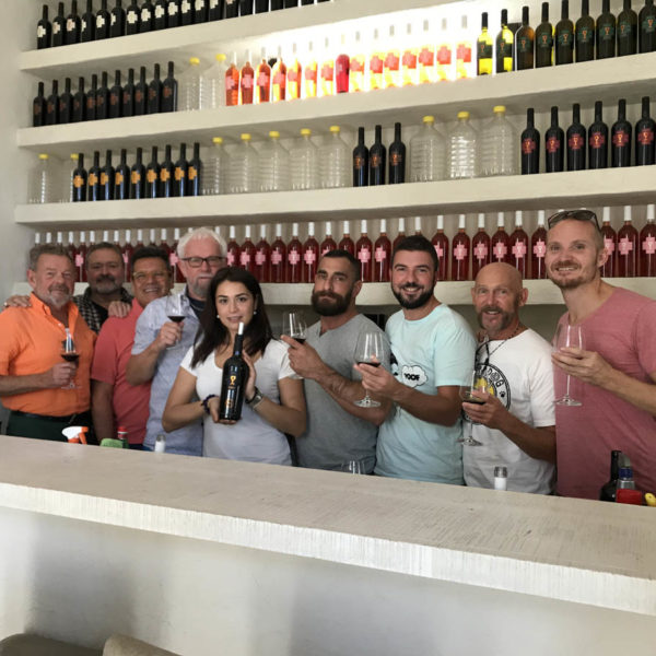 Gay Foodies Tour wine tasting in Salento