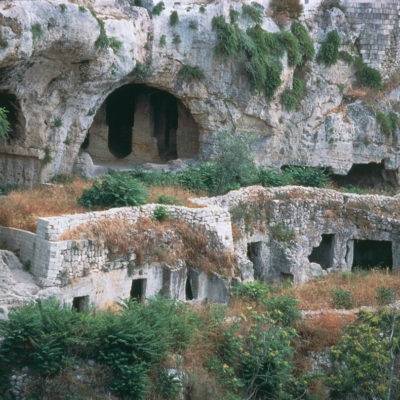 Troglodyte settlement in the ravine of San Marco